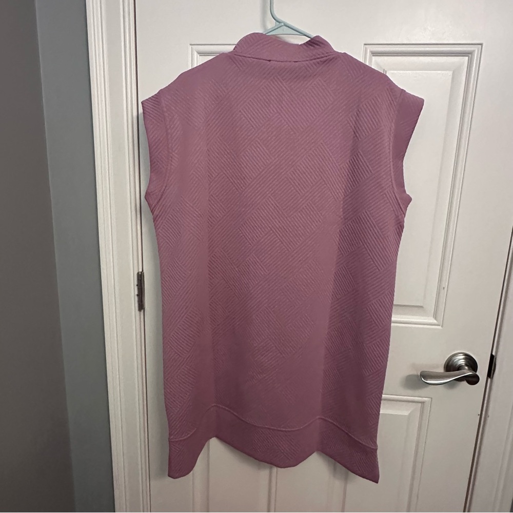 Zenana Textured Knit Jacquard Quarter Zipper Mini Dress - Picture 3 of 5